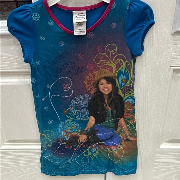 Disney Blue and Multicolor Kids Tee with Character Print - Picture 7 of 8